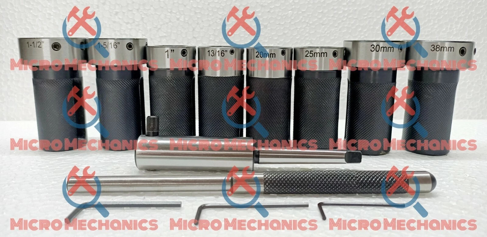 10x Die Holder Kit For Lathe Tailstock Morse Taper # 1 Sliding Action- Inch & MM