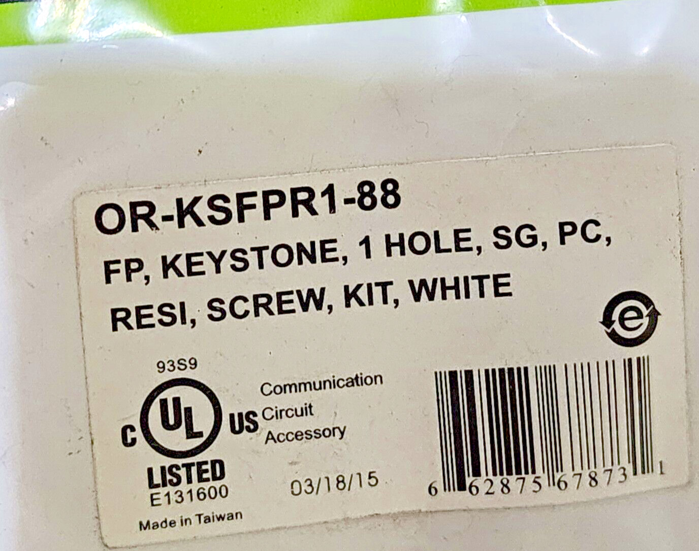 ORTRONICS KSFPR1-88 Ceiling Mount Wall Mount Plate