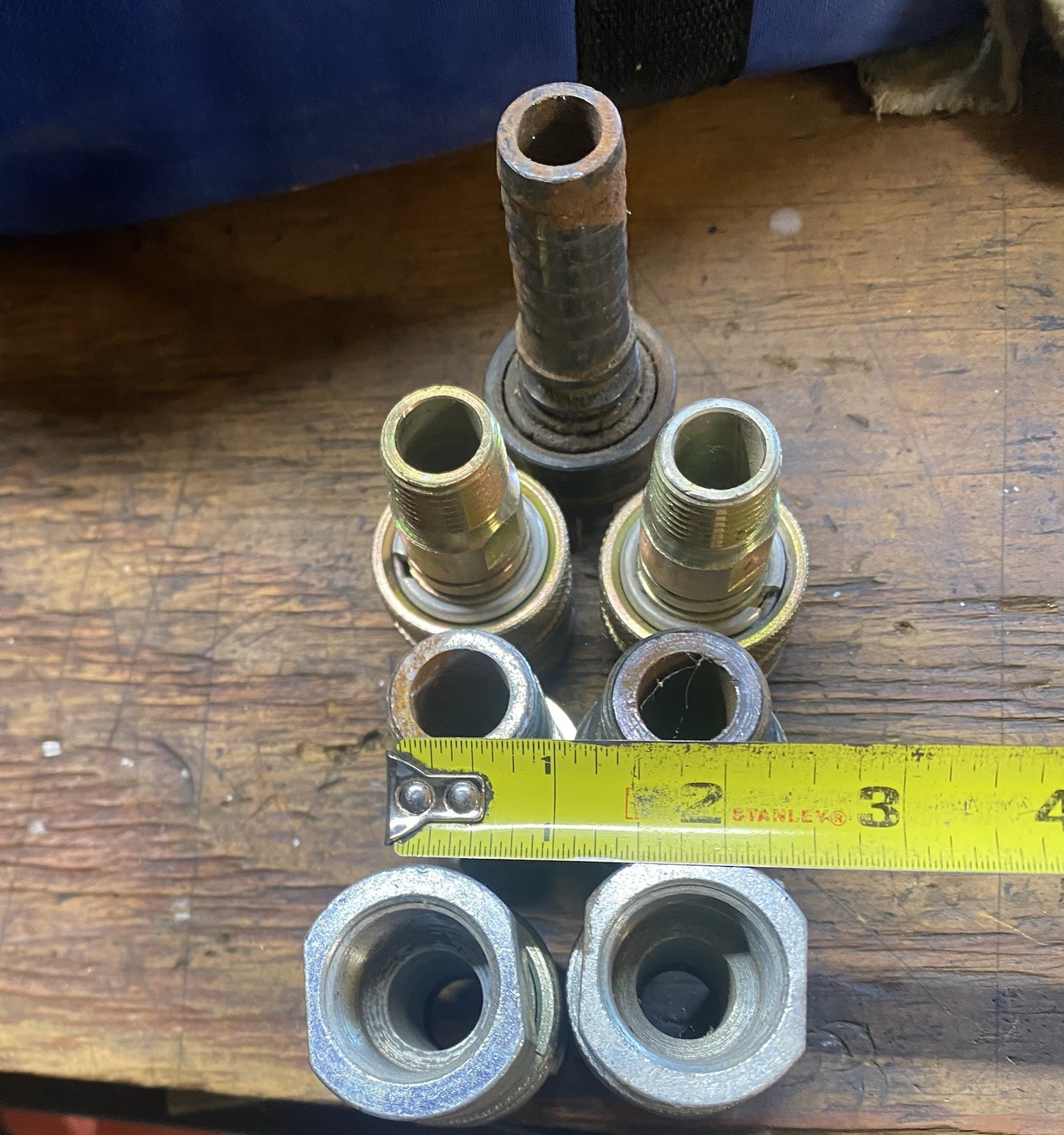Lot 7 P SERIES PCC Dual Lock QUICK DISCONNECT PNEUMATIC COUPLER 1/2” & 3/4” NPT