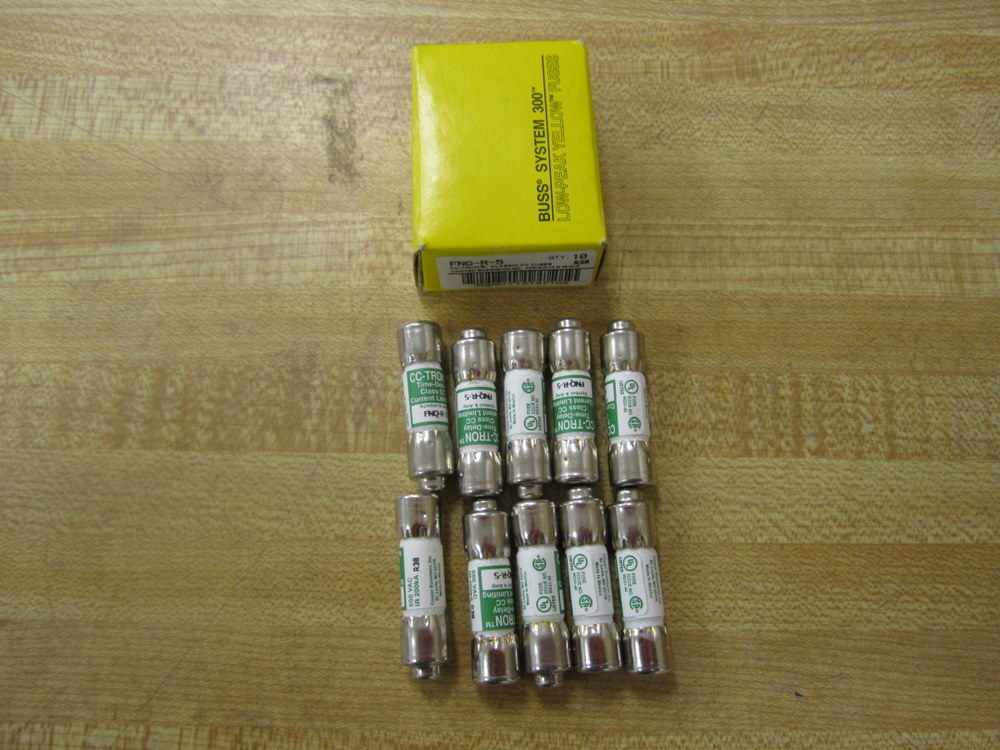 Buss FNQ-R-5 Bussmann Fuse Cross Ref 6F118 (Pack of 30)