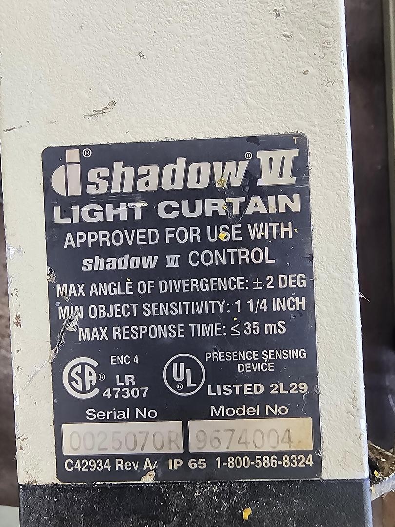 Wintriss Shadow VI 9674004 23.75″ Rx and Tx Light Curtain Set