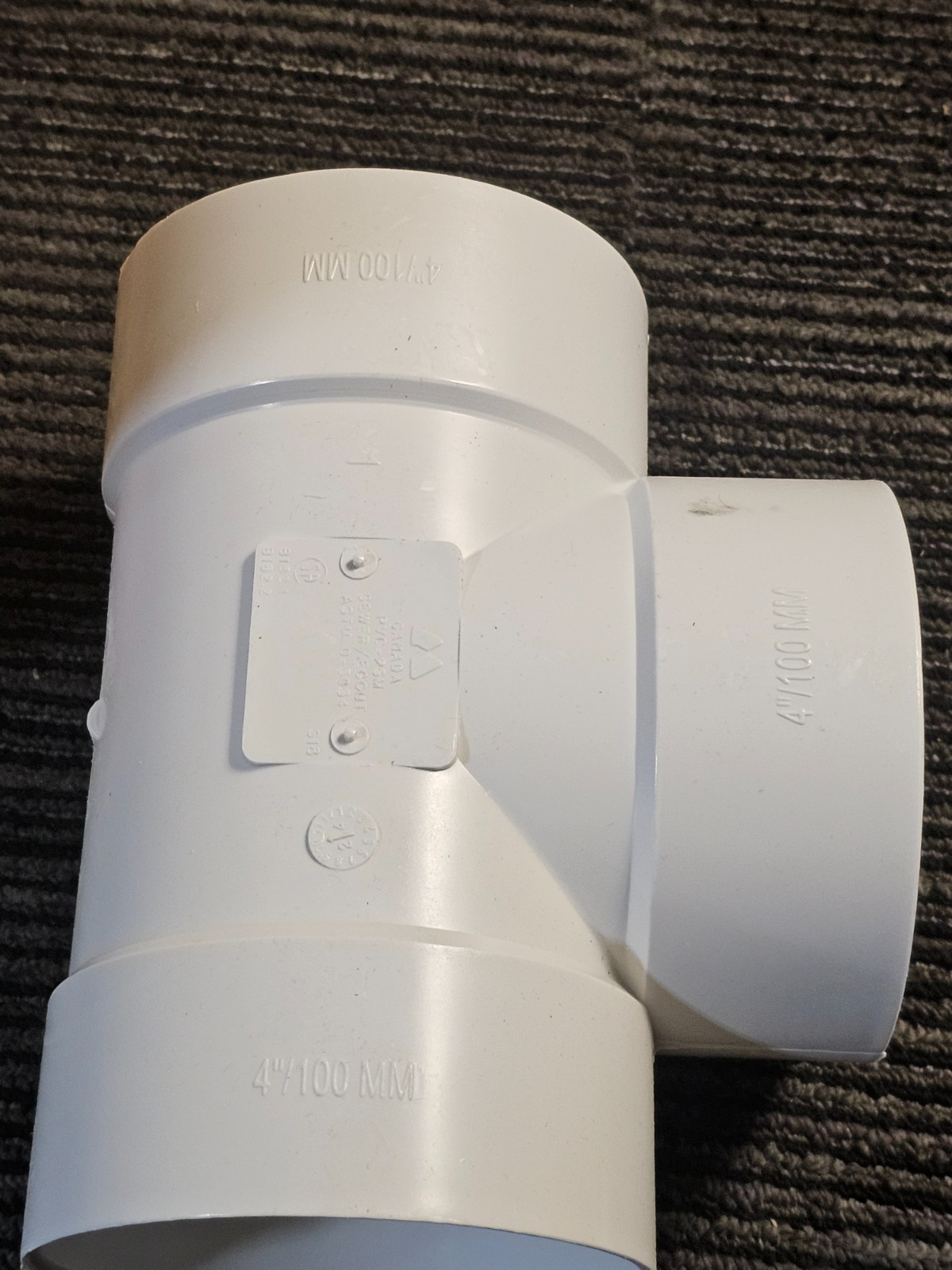 (QTY 24) Multi-Fittings 340104 4″x4″x4″ All Hub Connection Sewer SDR 35 PVC Tee