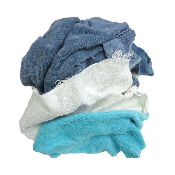 Zoro Select Ww99250 Terry Cloth, Recycled Cotton, Assorted, Ww99250
