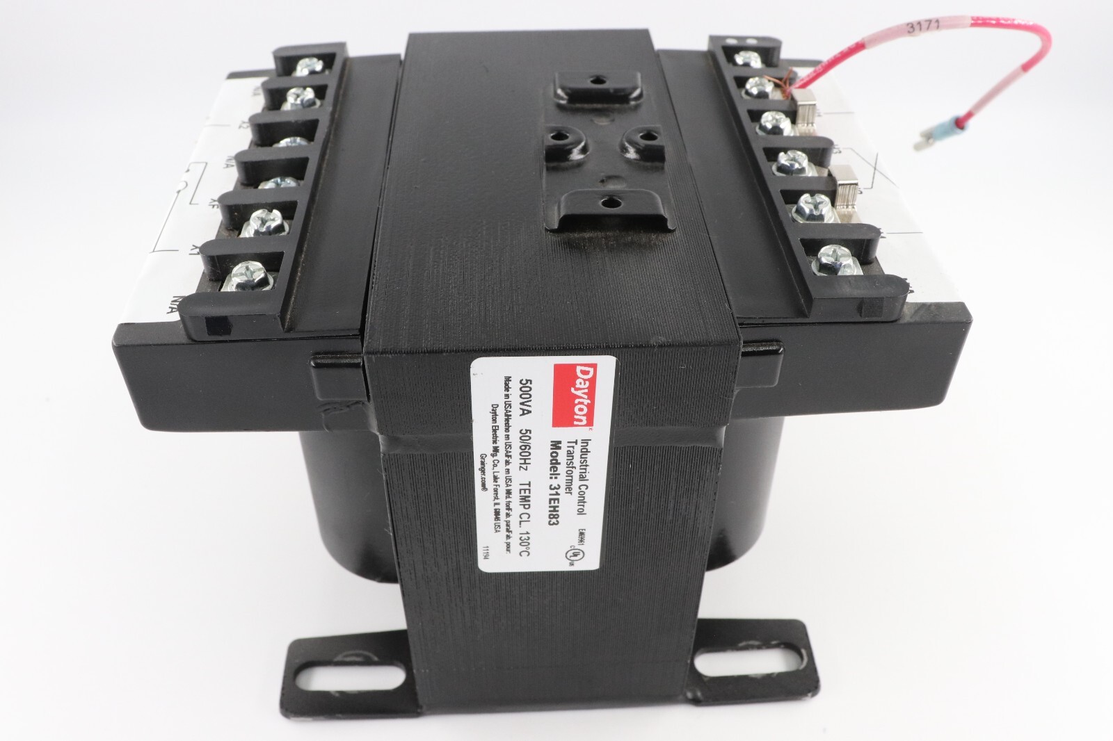 DAYTON 31EH83, 500VA INDUSTRIAL CONTROL TRANSFORMER, 50/60HZ 120/240VAC