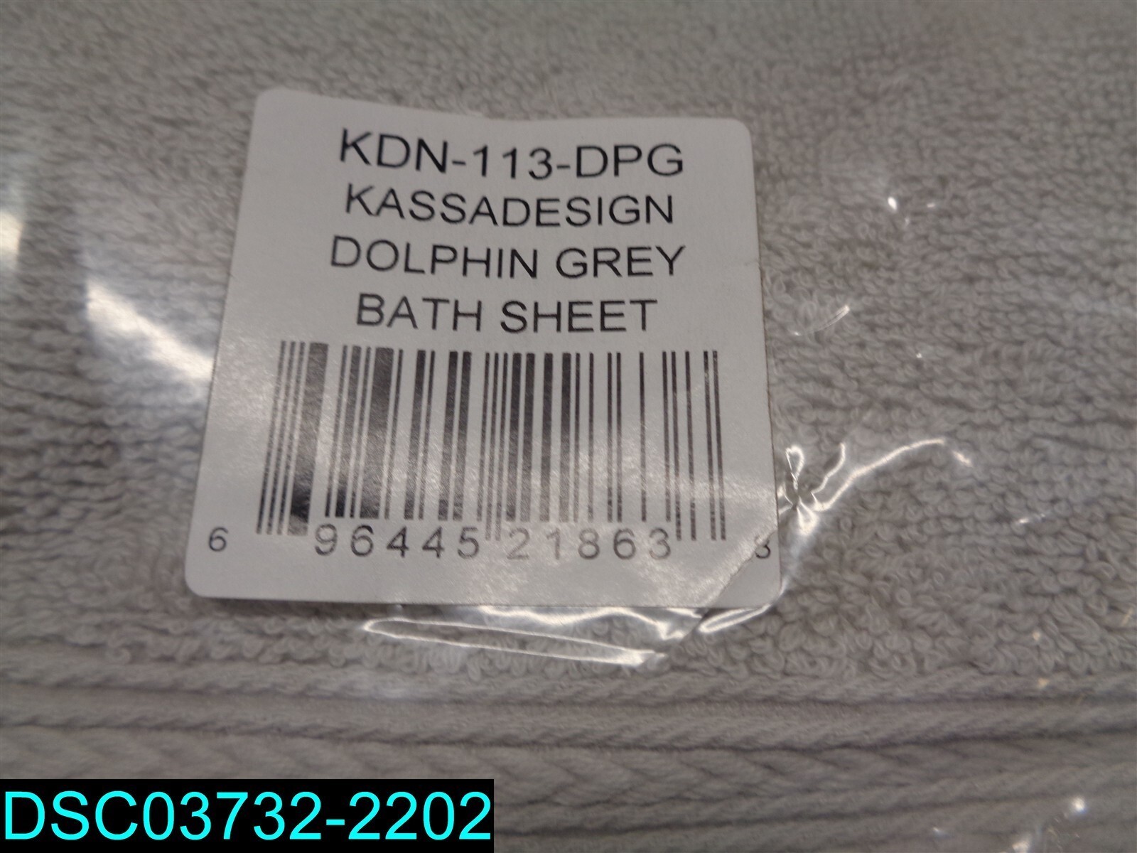 Kassadesign Brights Collection Wash Towel, Dolphin Grey 696445218638 KDN-113-DPG