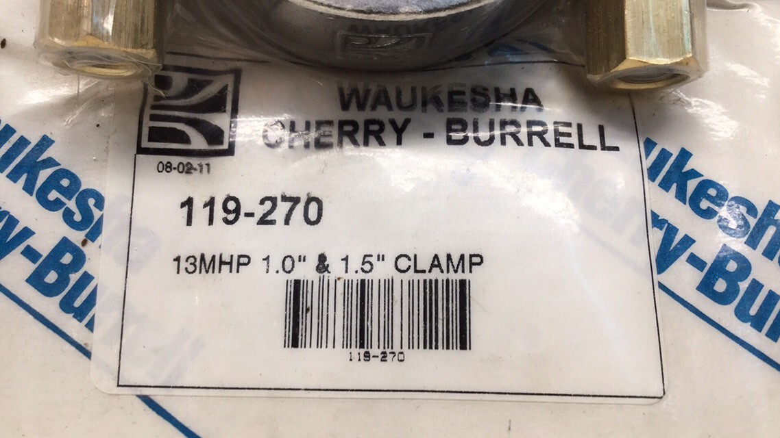 Waukesha 119-270 Clamp 13MHP 1.0″ & 1.5″ Cherry Burrell