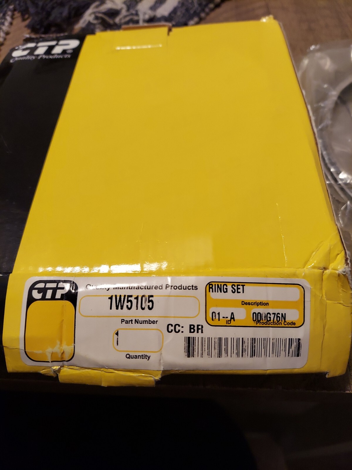 CTP 1W5105 Ring Set Caterpillar Model