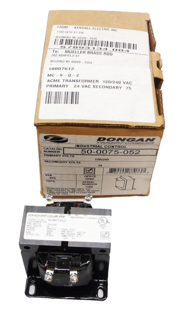 NEW DONGAN 50-0075-052 TRANSFORMER 120-240V 50/60HZ