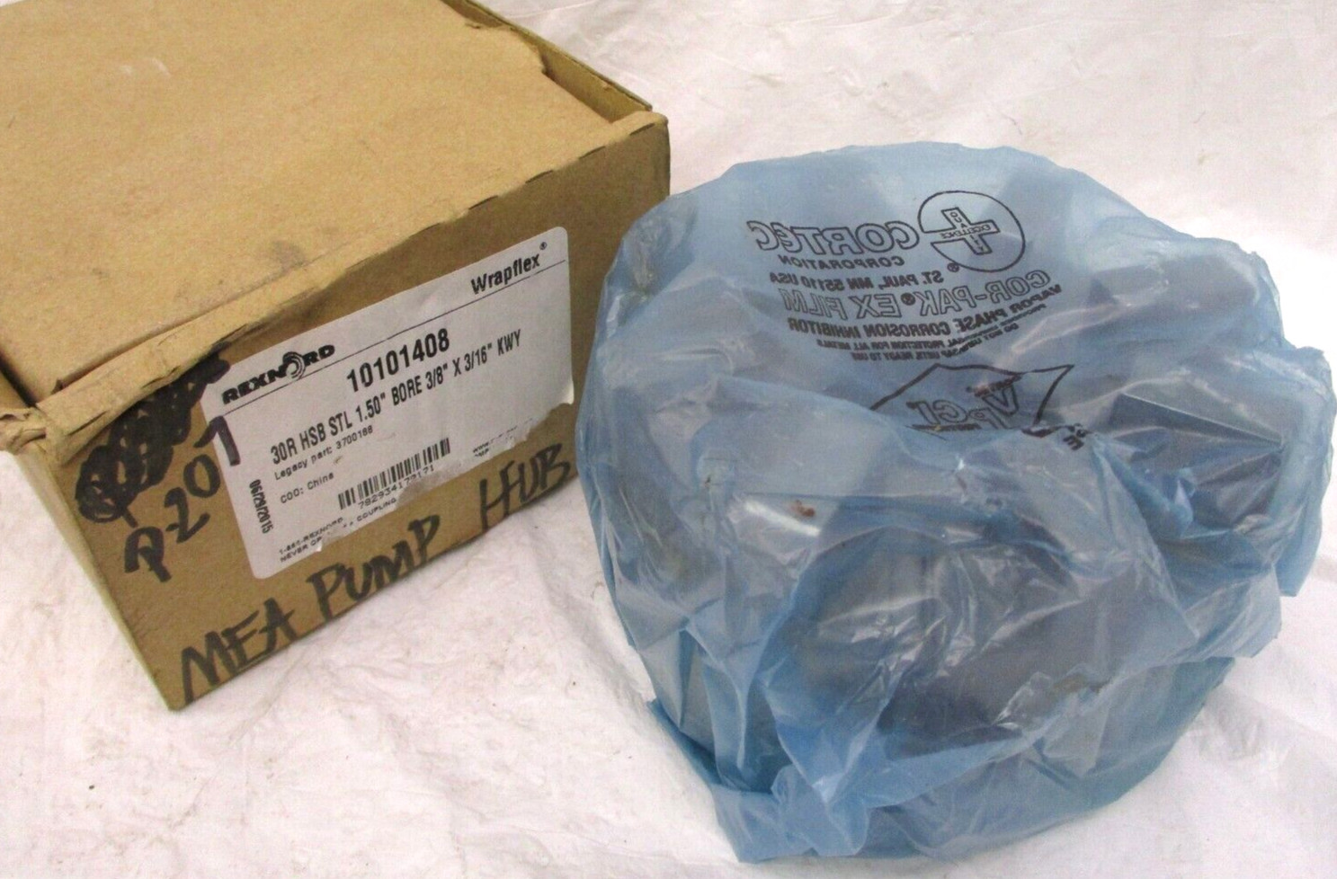 Rexnord 10101408 Wrapflex 30R HSB STL 1.50″ Bore 3/8″ x 3/16″ KWY A6697PA