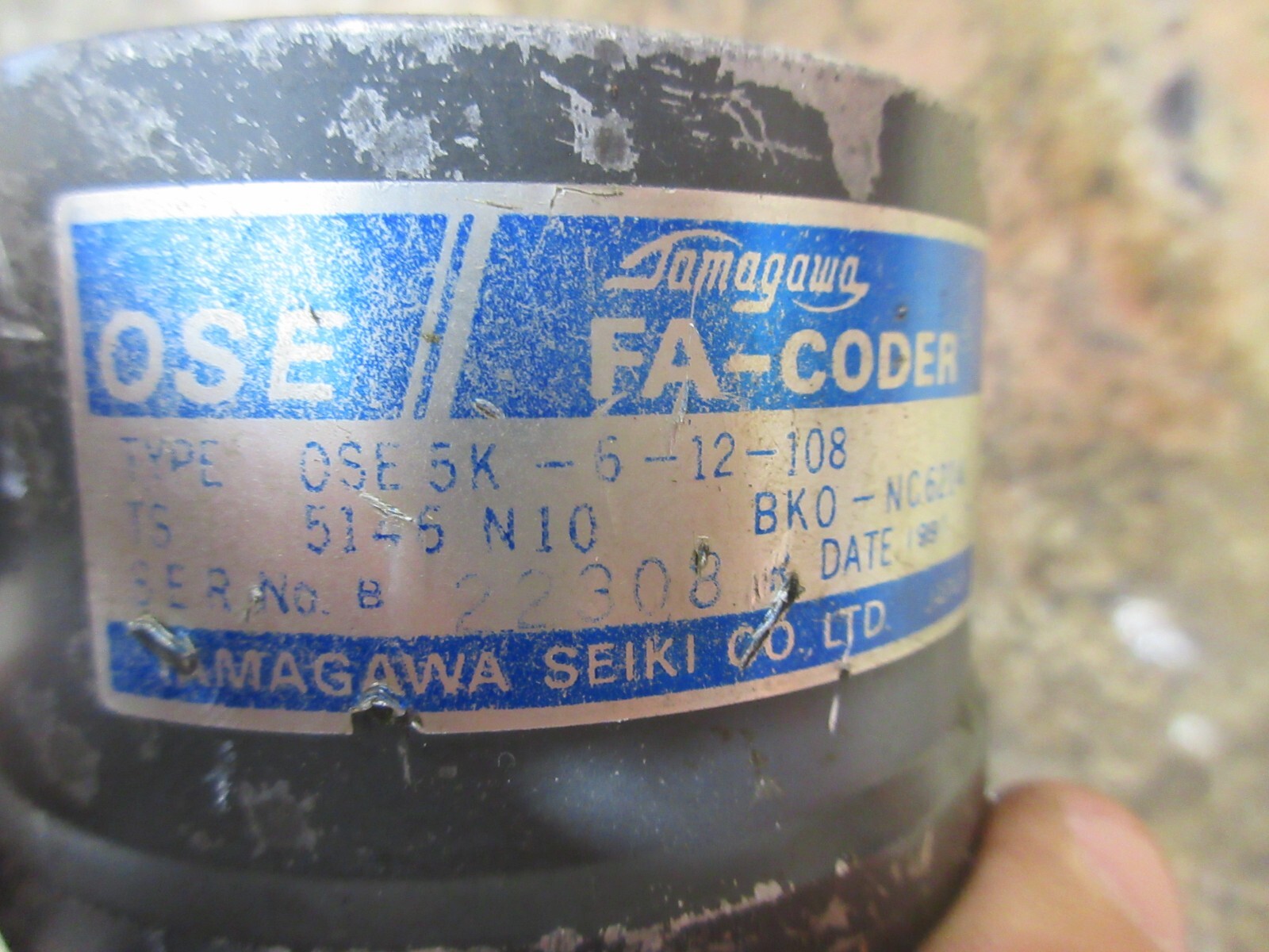 TAMAGAWA FA-CODER OSE5K-6-12-108 TS 5146 N10 BKO-NC6214 SHOULD WORK OK