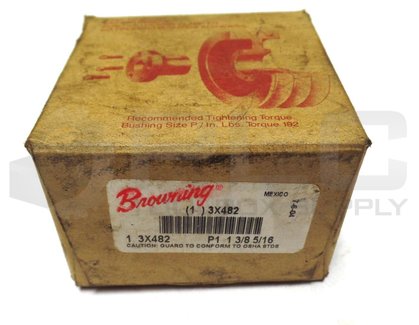 NEW BROWNING BUSHING SPLIT TAPER 3X482