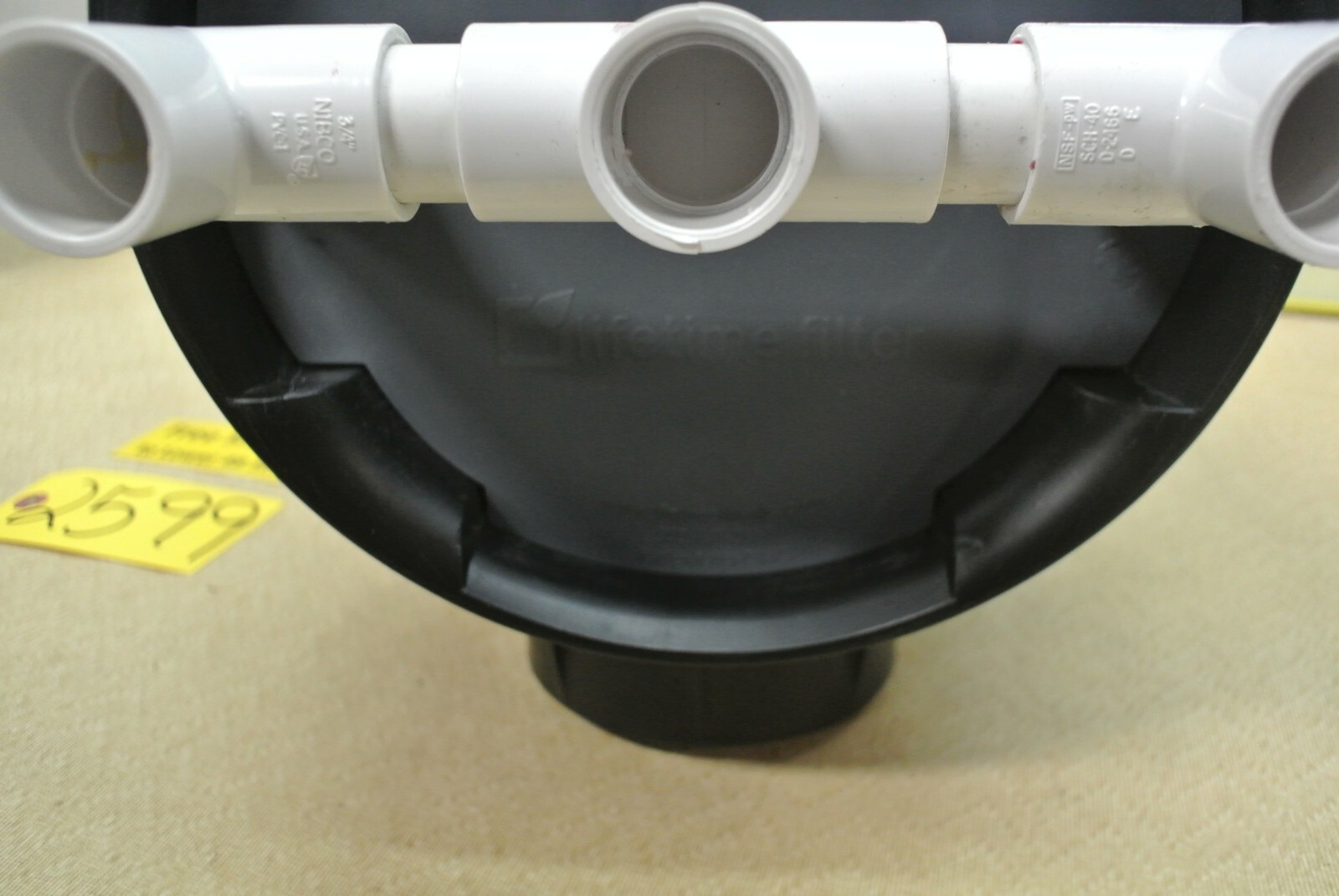 Lifetime Filter Black LT-1/16″ 22-1/2″ H x 9-1/4″ D 1″ PVC inlets Plumbing