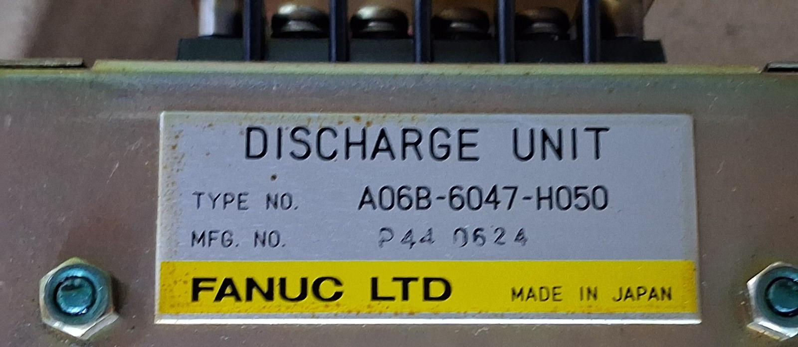 Fanuc A06B-6047-H050 Discharge Unit