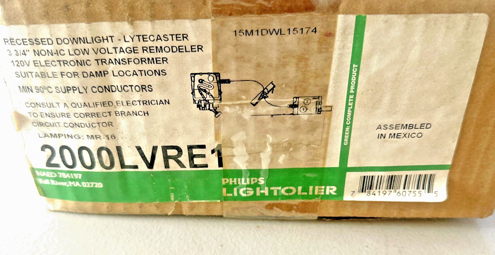 Lightolier 3 3/4″ Non-IC Frame-In Kit 2000LVRE1 NEW