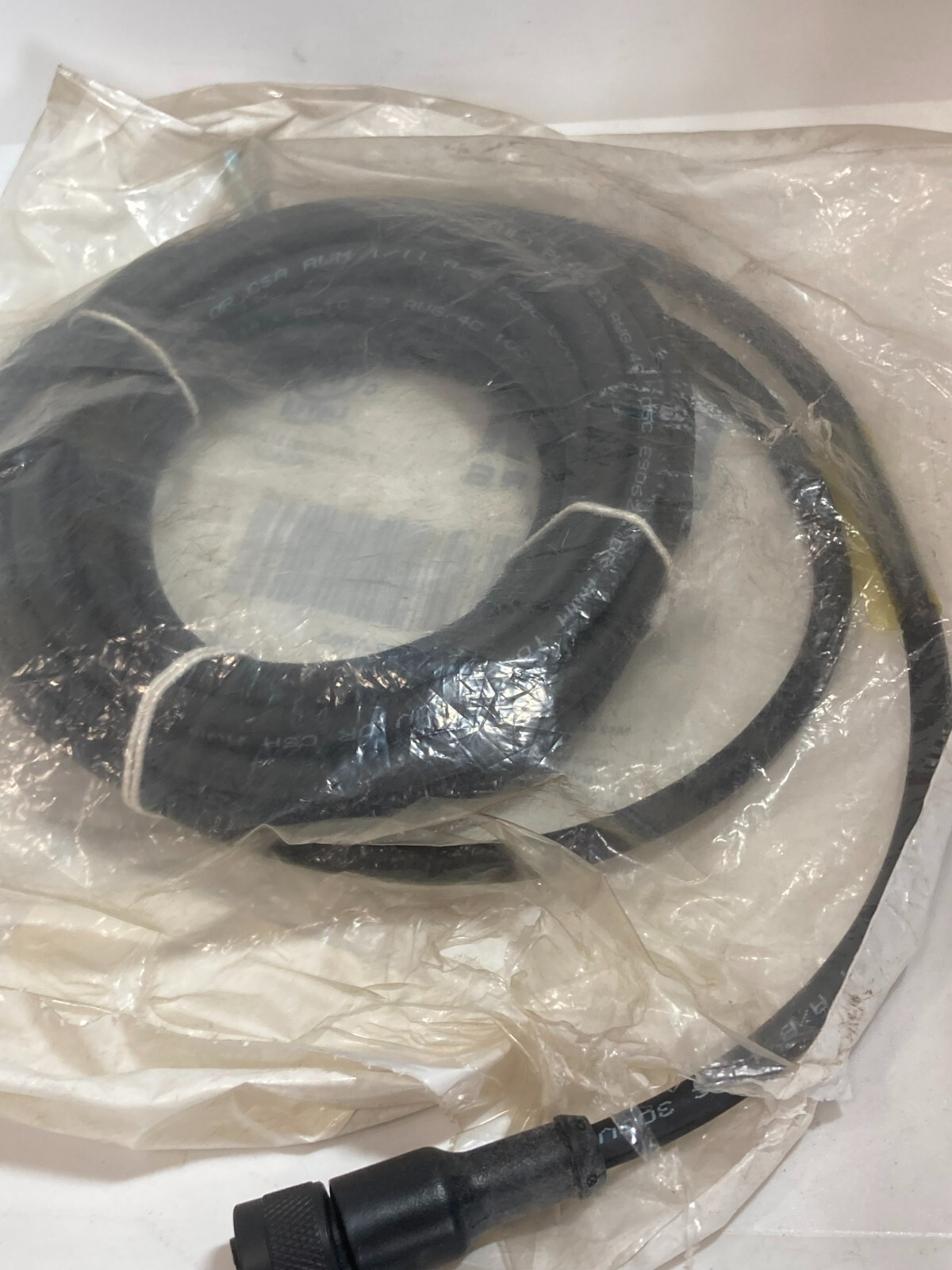 HTM SENSORS R-FS4TZ-T665 M12 4P FEMALE STRAIGHT BLACK TPE CABLE NIB