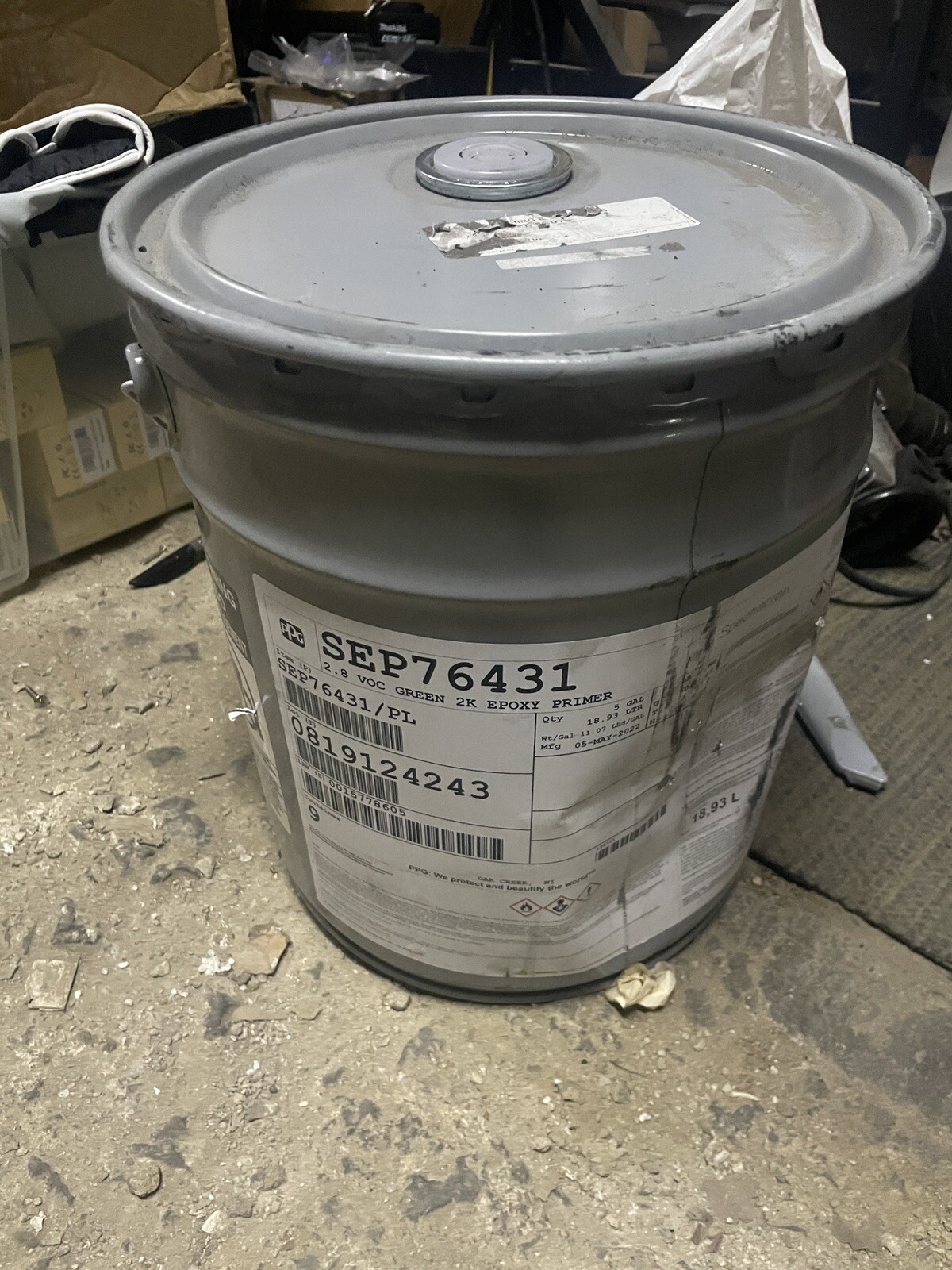 PPG SEP76431 2.8 VOC GREEN 2K EPOXY PRIMER SPECTRACRON 5 GALLONS RARE 18 LITERS