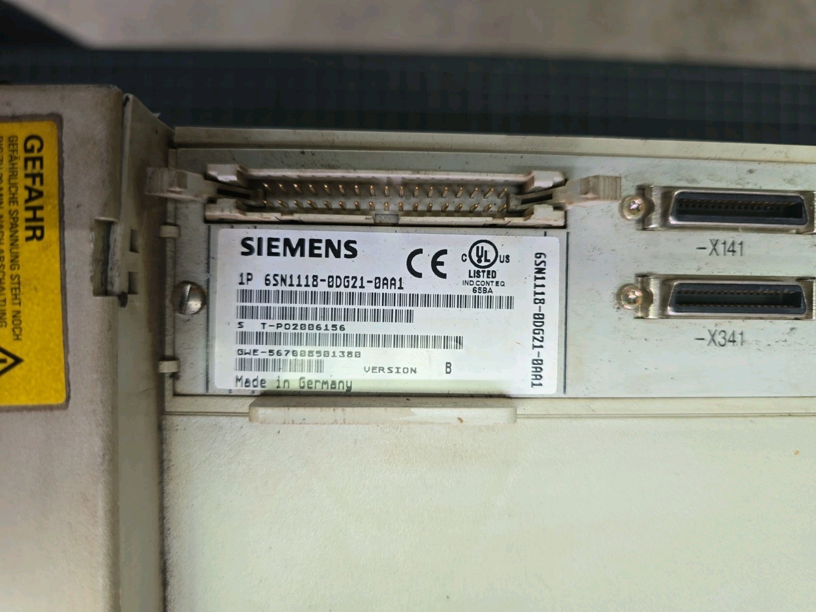 Siemens 6SN1123-1AA00-0EA1 VER.A , 6SN118-0DG21-0AA1 VER.B