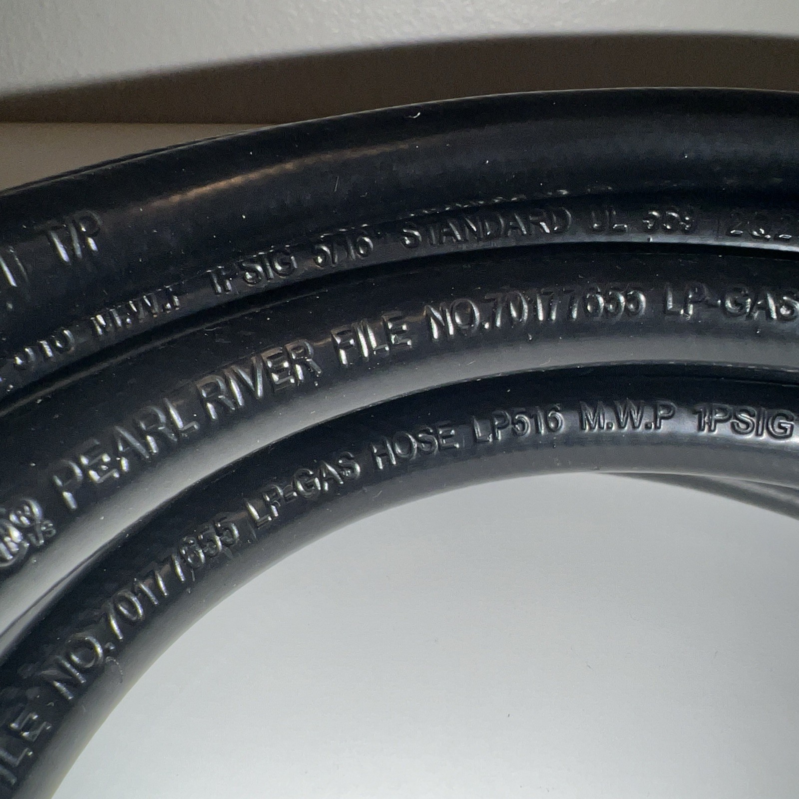 10ft: Pearl River Propane Adapter Hose File No. 70177655, HP516 5/16″