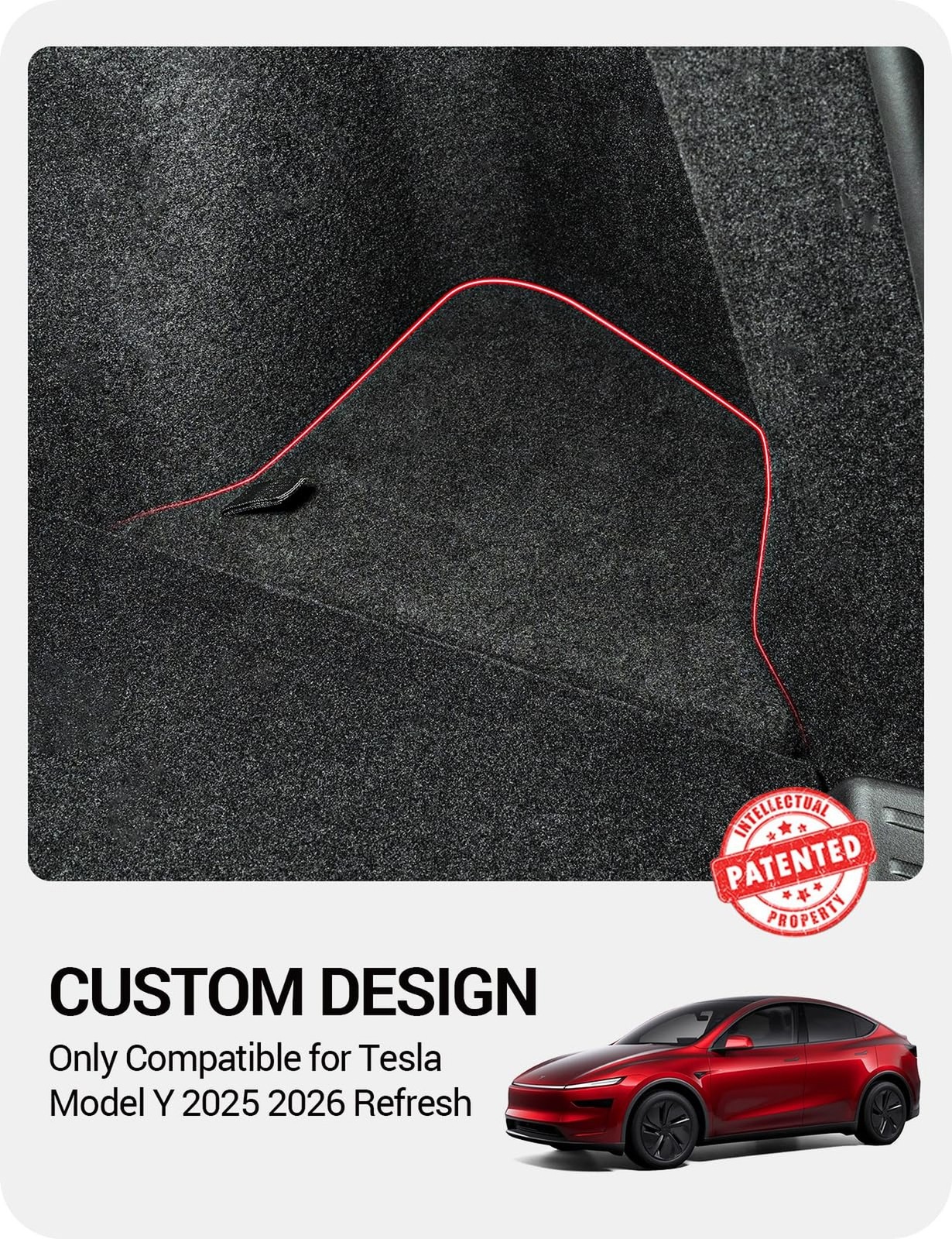 BASENOR 2025 2026 Tesla Model Y Trunk Storage Bins, (Proprietary Design) Trun…