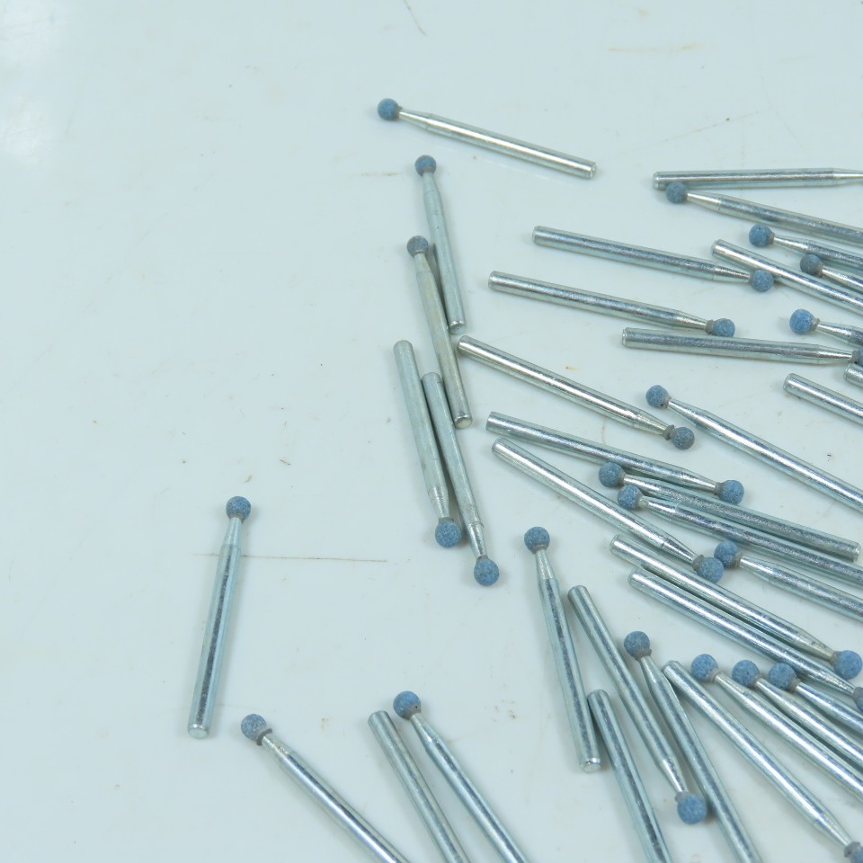 1.50″ / 3.7mm Ball Shaped Diamond Burr Grinding Bit Dremel 1/8″ Shank Lot Of 40