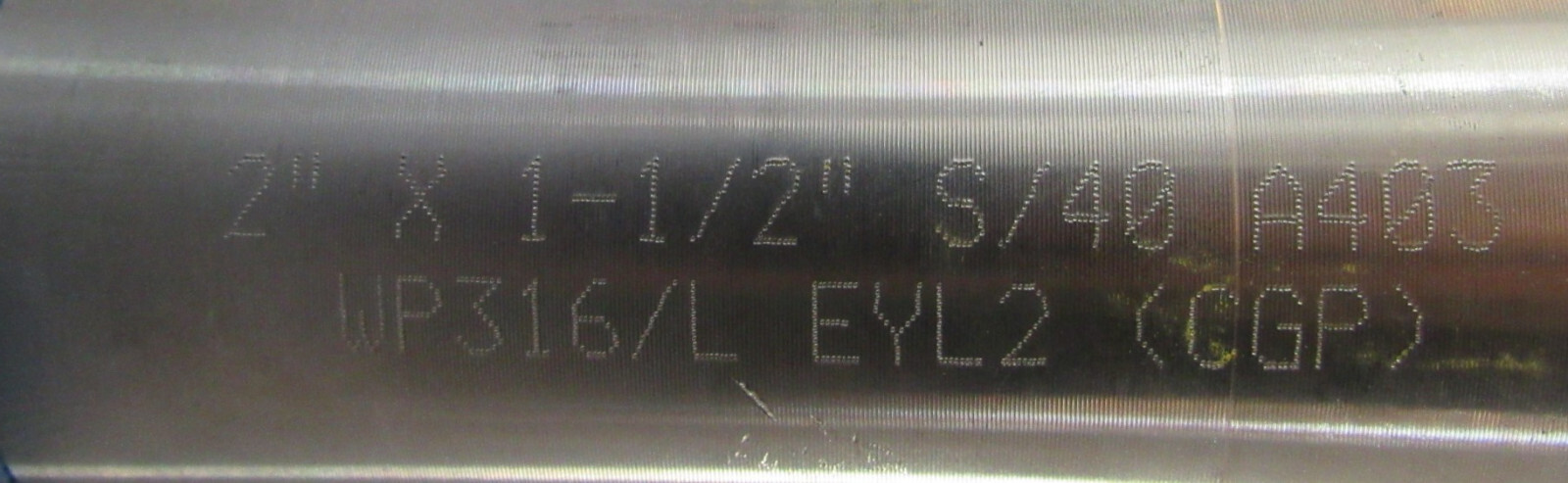 New 2 x 1-1/2″ Concentric Swage Stainless Steel 316L SCH 40 Plain Both Ends PBE