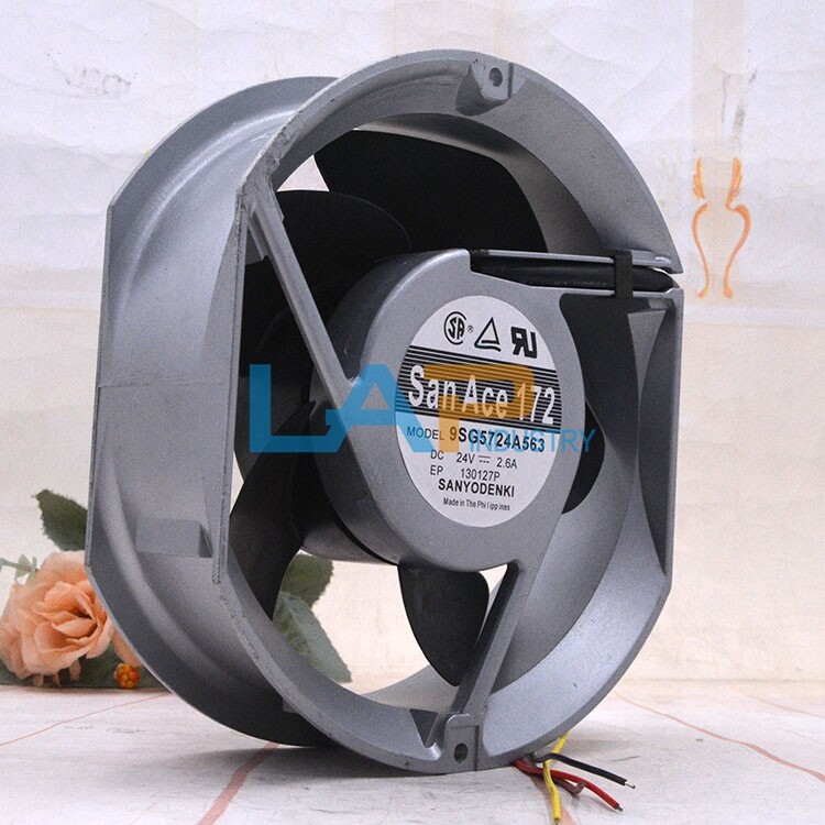 1PCS NEW FOR Sanyo Converter cooling fan 9SG5724A563 2-wire 24V 2.6A