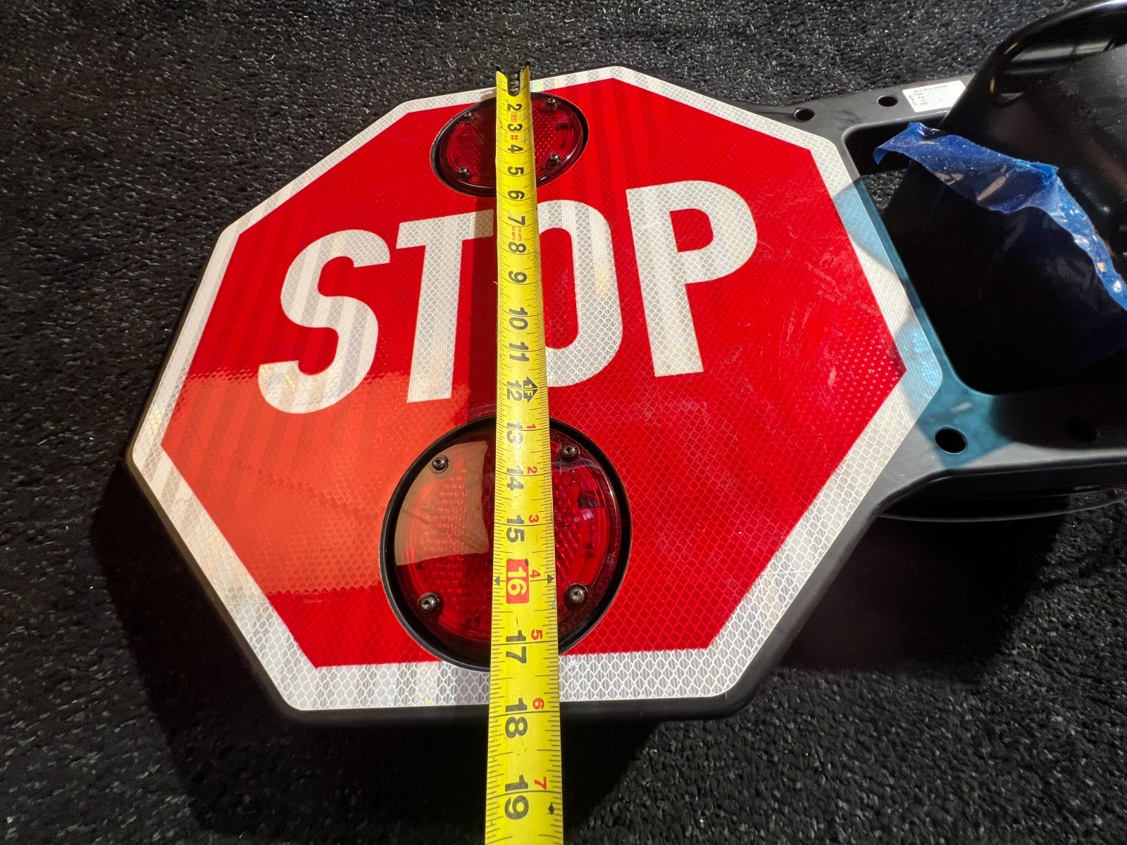 Stop Arm 18″ Sign Electric Rear with LED Lights SC2-811-10D-SP