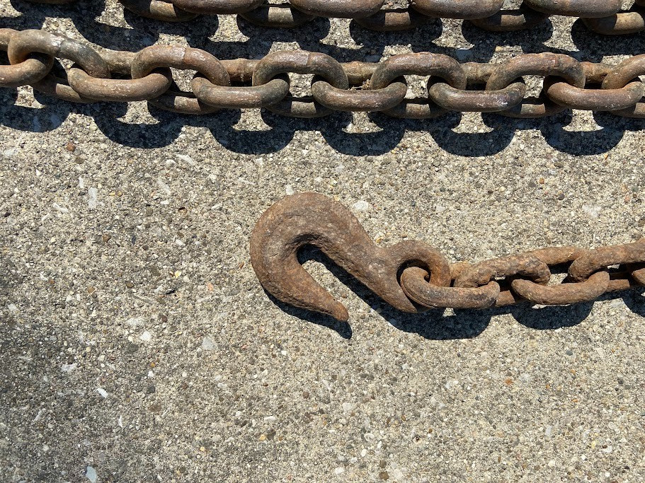 Vintage 20 Foot Heavy Duty Log Tow Chain 1/2 Inch Diameter Link Stock 54 Pounds