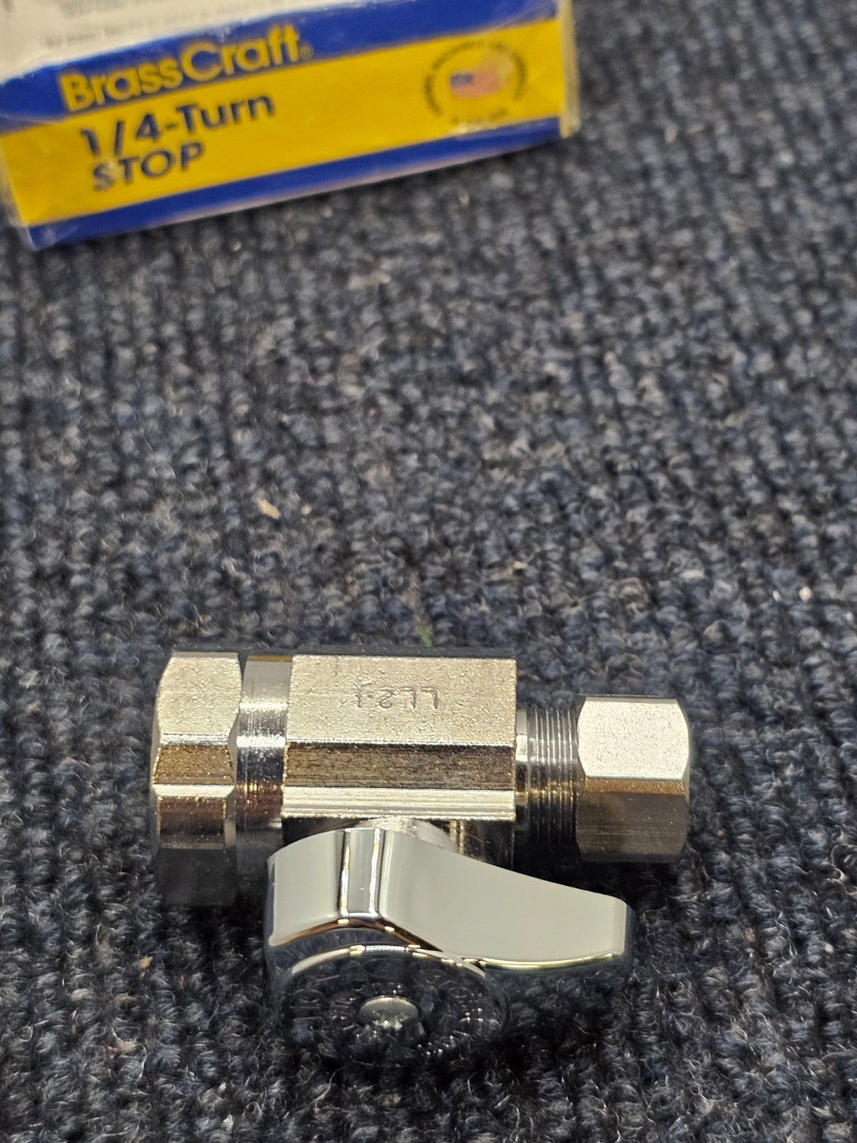 (QTY 8) BrassCraft G2R12X C 1/2″ x 3/8″ Outlet 1/4-turn Stop Straight Valve