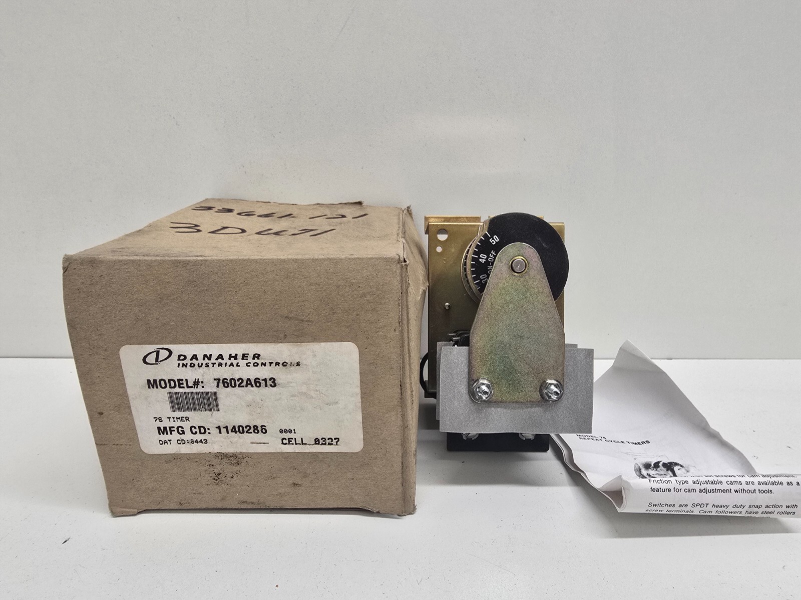 NEW IN BOX! DANAHER ELECTRIC REPEAT CYCLE CAM TIMER 7602A613