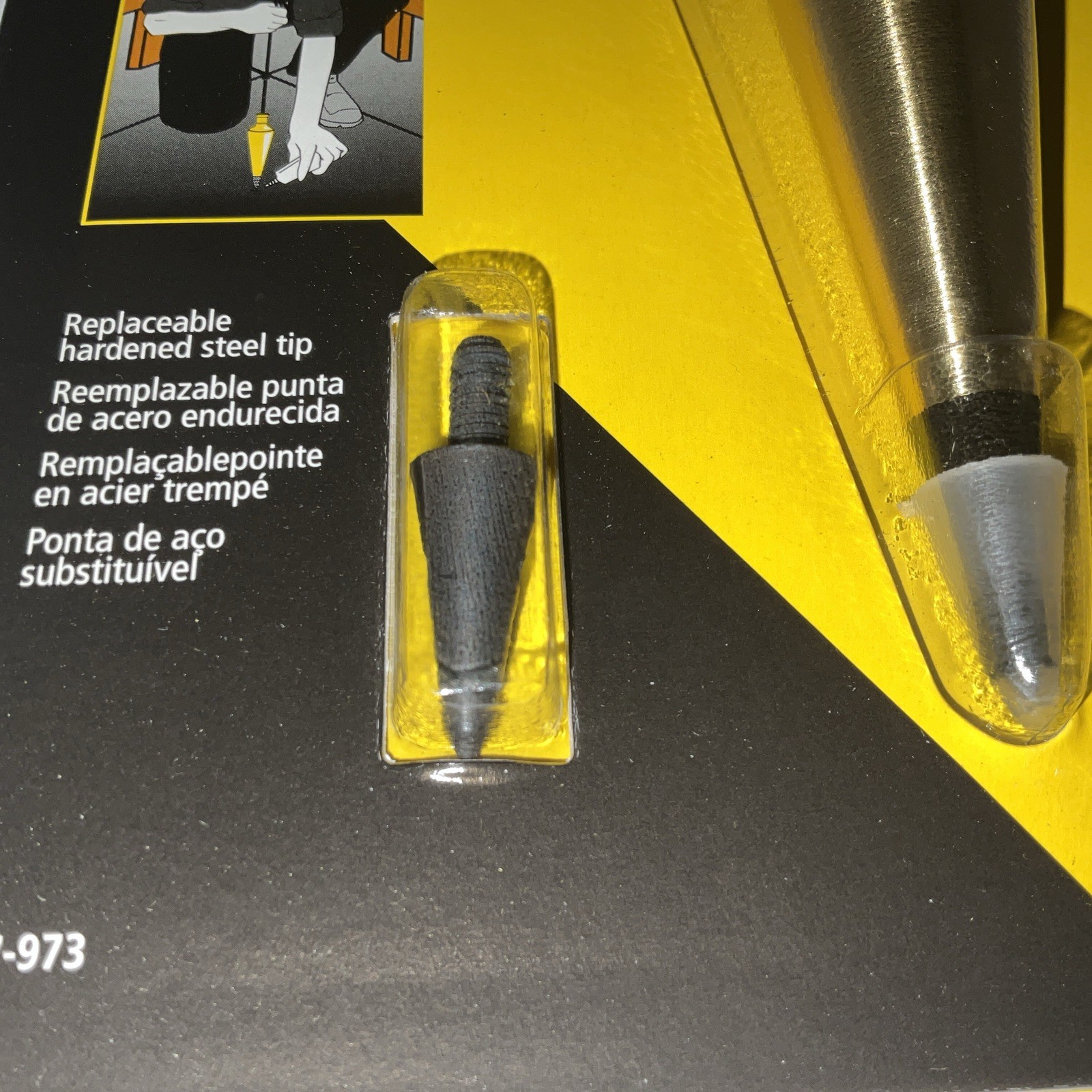 Stanley 47-973 8 OZ Plumb Bob Solid Brass Steel Tool