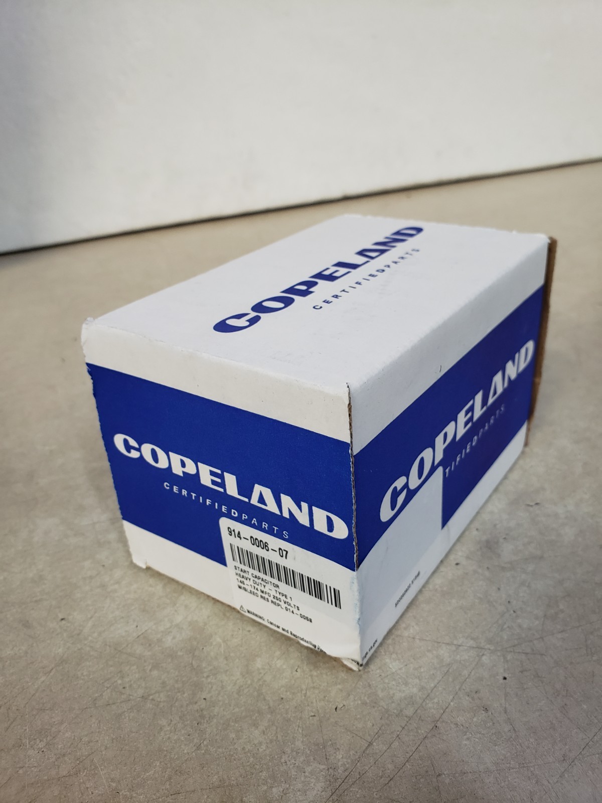 Copeland 914-0006-07 Capacitor Start Kit 145-174mfd @ 250V
