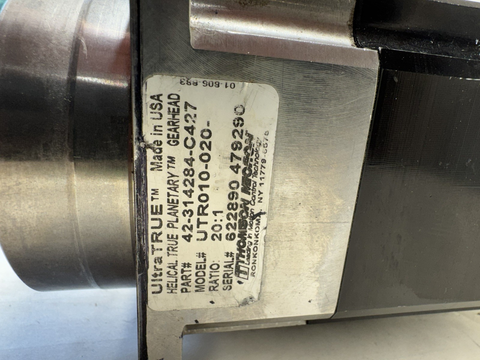 Kollmorgen MT504B1-T1C1 THOMSON MICRON 42-314284-C427 TRUE PLANETARY GEARHEAD