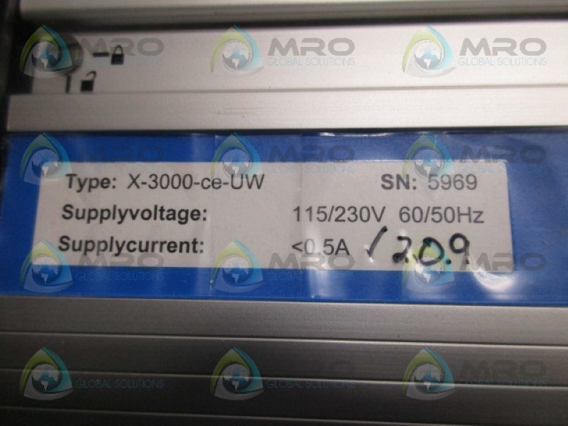 MONTALVO X-3000-CE-UW SYSTEM CONTROLLER NSMP