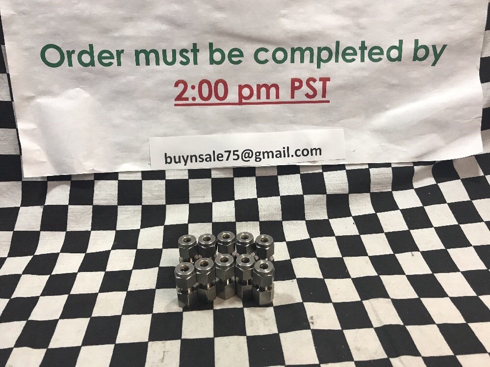 7x Swagelok FEMALE CONNECTOR 1/4″ TUBE x 1/8″ FNPT, SS-400-7-2, SHPSAMEDY#1375D4