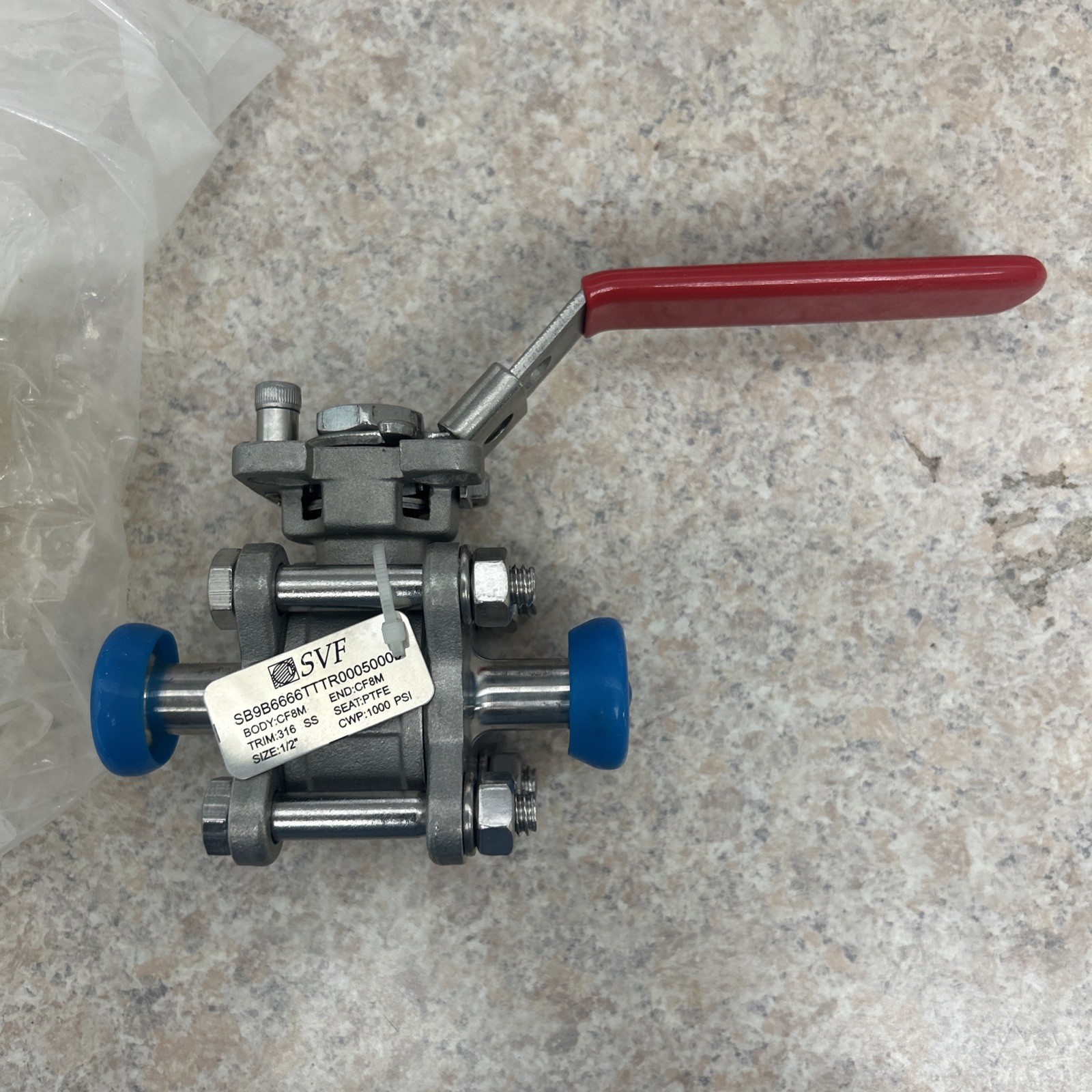 SVF FLOW CONTROLS 1/2″ SB9B SS TC