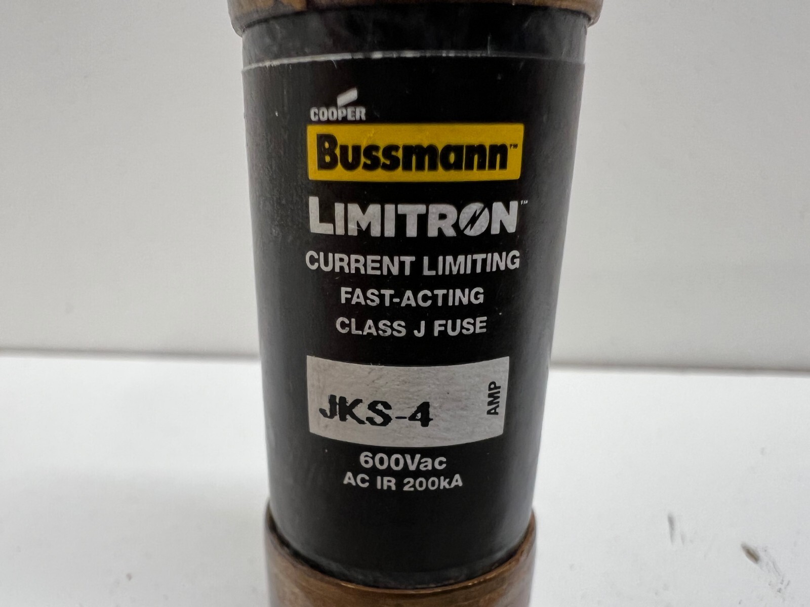 NEW OLD STOCK! BUSSMANN LIMITRON 4A 600VAC CLASS J FUSE JKS-4