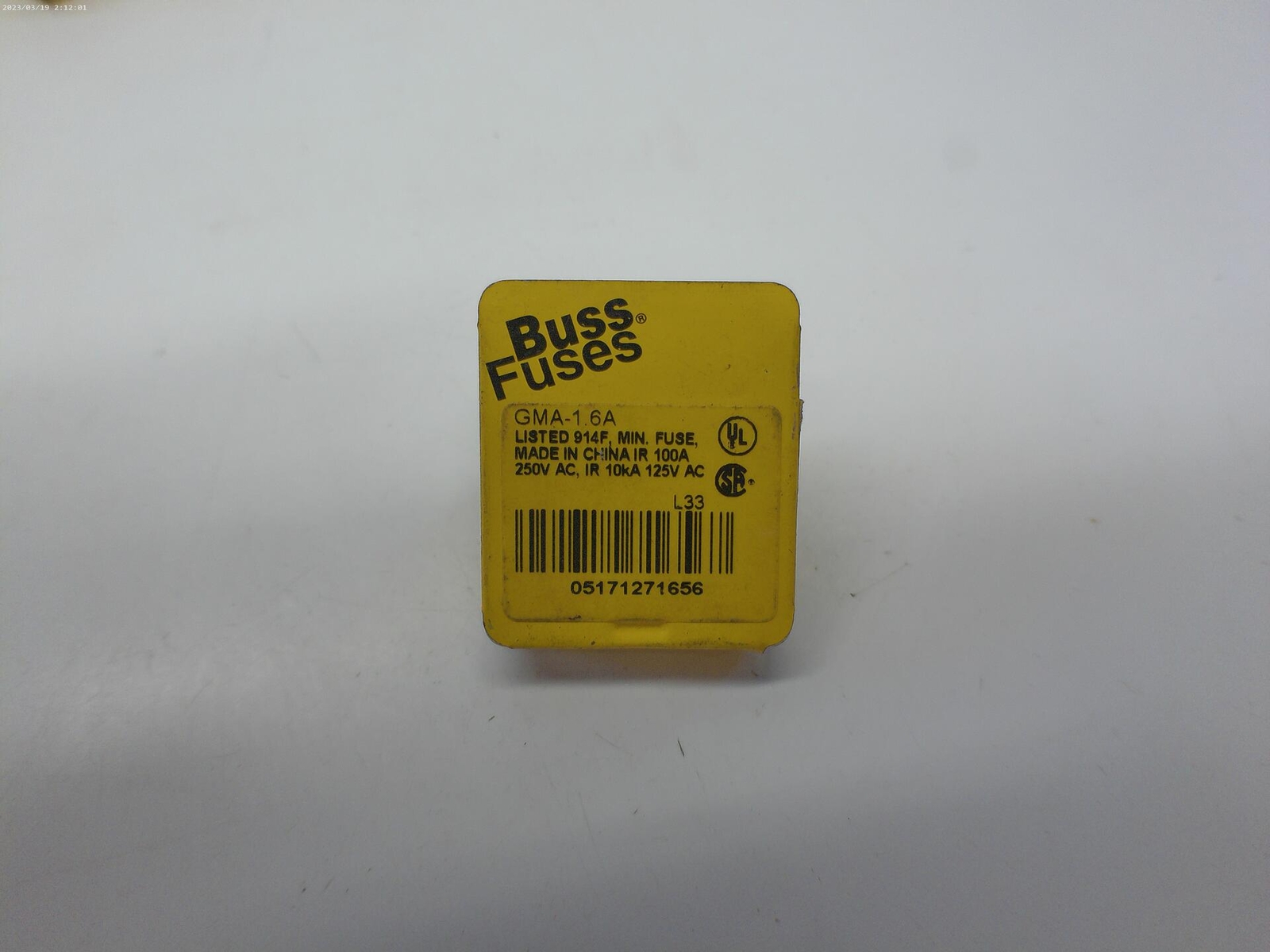 BUSSMANN GMA 1.6A FUSE PKG OF 4 NSMP