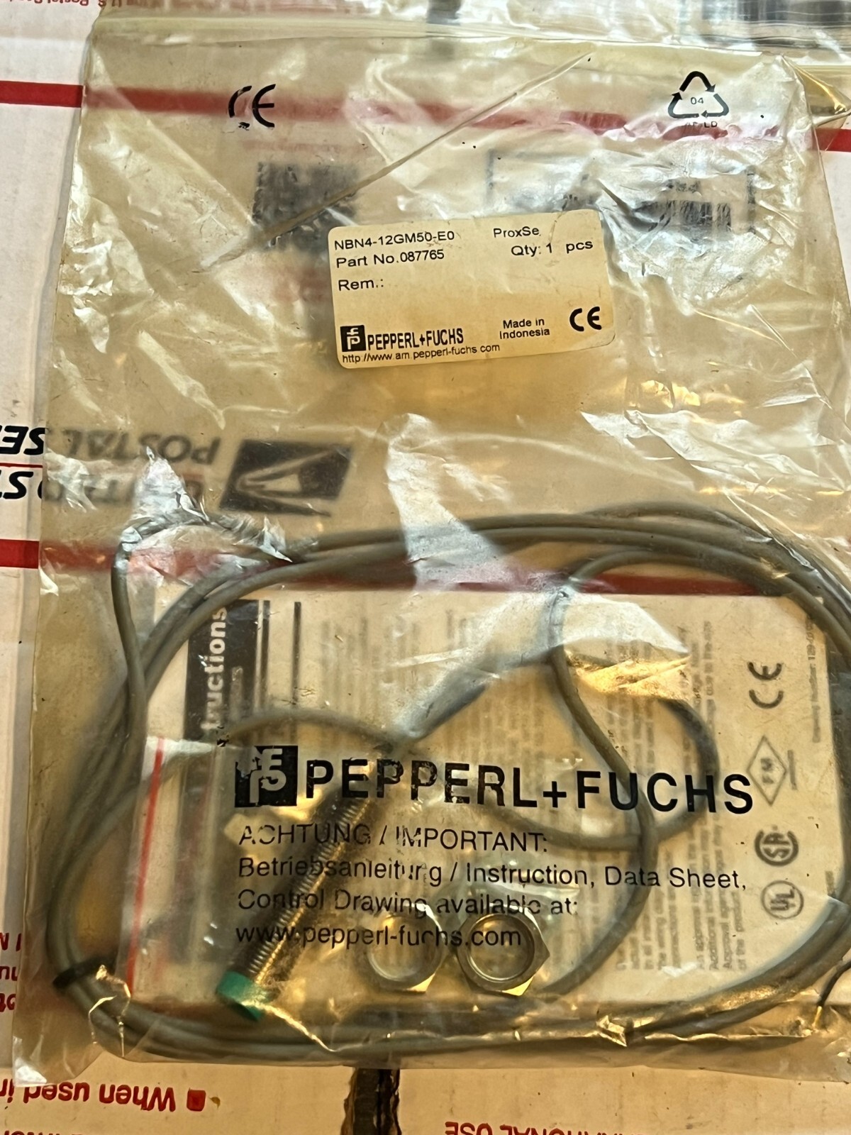 pepperl 087765 nos surplus poor packaging nbn4-12gm50-e0