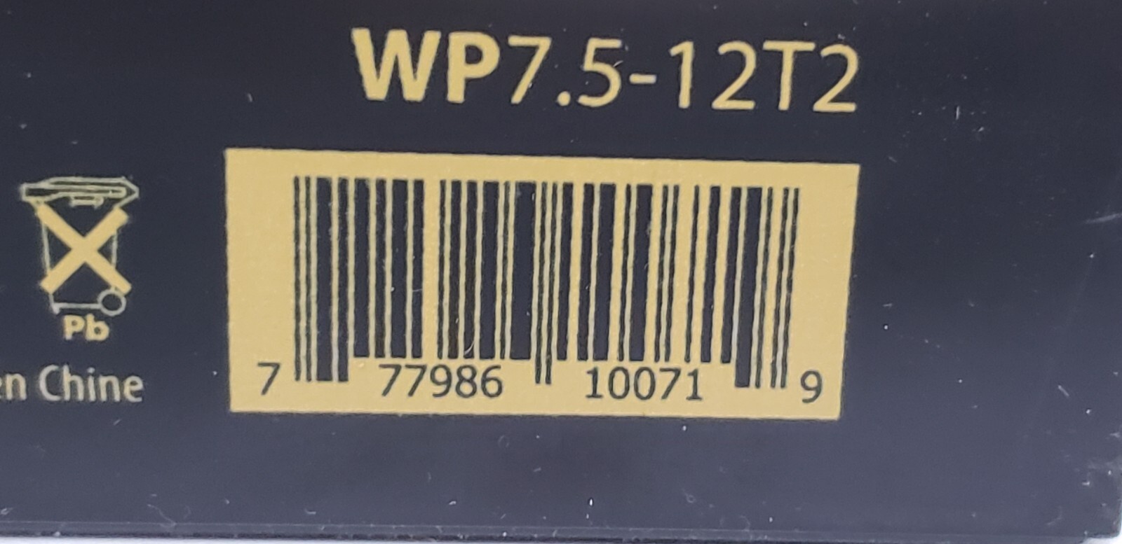 ENERWATT WP7.5-12T2 BATTERY REPLACEMENT, AGM SERIES, 12V 7.5Ah, NIB