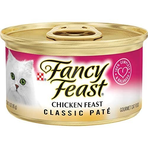 Fancy Feast Chicken Feast Classic Pate Collection Grain Free Wet Cat Food, 3PACK