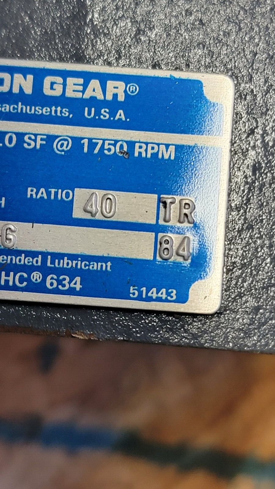 Boston Gear F718-40-B5-G Gear Reducer F71840B5G 40:1 1.0 SF @ 1750 RPM NEW OTHER