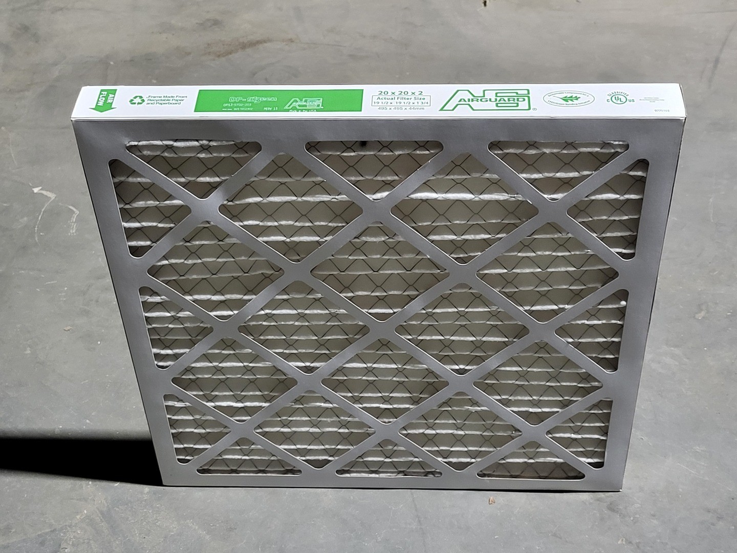 SURPLUS NEW AIRGUARD DP13-STD2-203 MERV 13 Extended Surface Pleated Filters