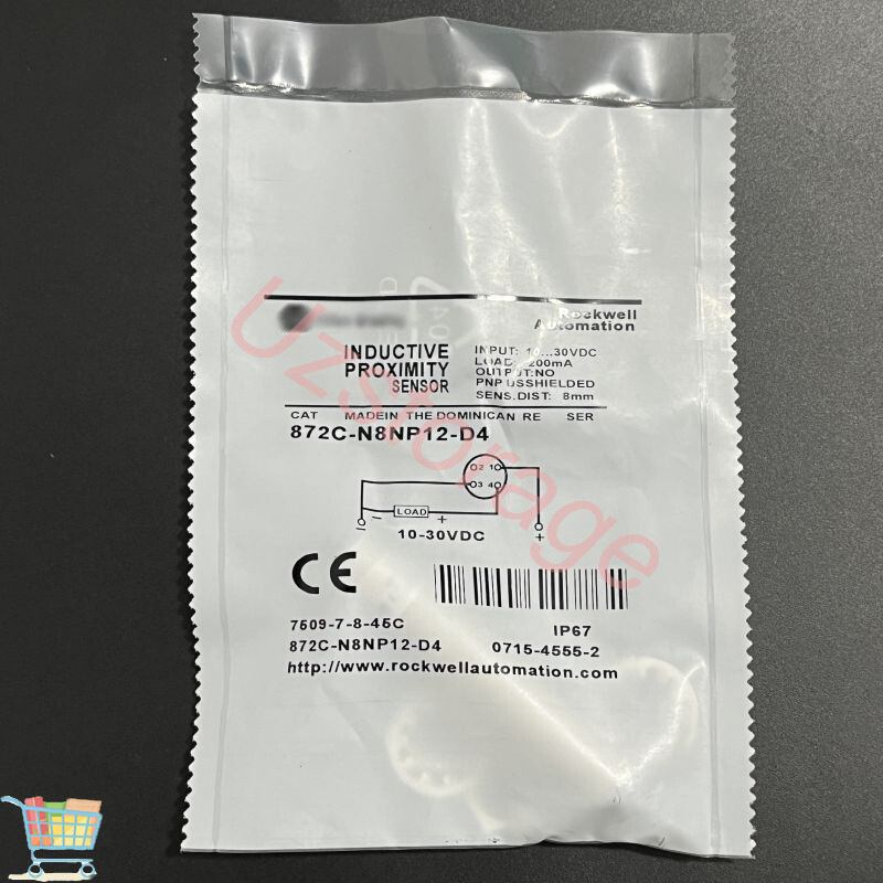10-30VDC 200mA 8mm Inductive Proximity Sensor For Allen-Bradley 872C-N8NP12-D4