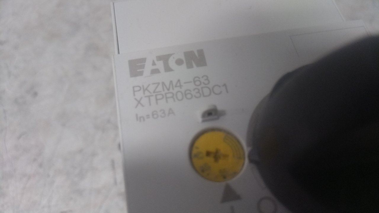Eaton XTPR063DC1 600VAC 3-Pole Three Phase Manual Motor Protector