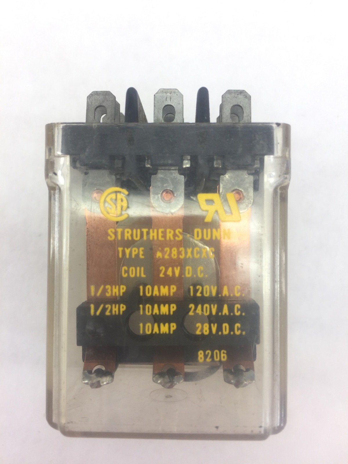 STRUTHERS DUNN MAGNECRAFT 120V RELAY CONTACTOR 10A 240VAC A283CXC NEW NO BOX H69