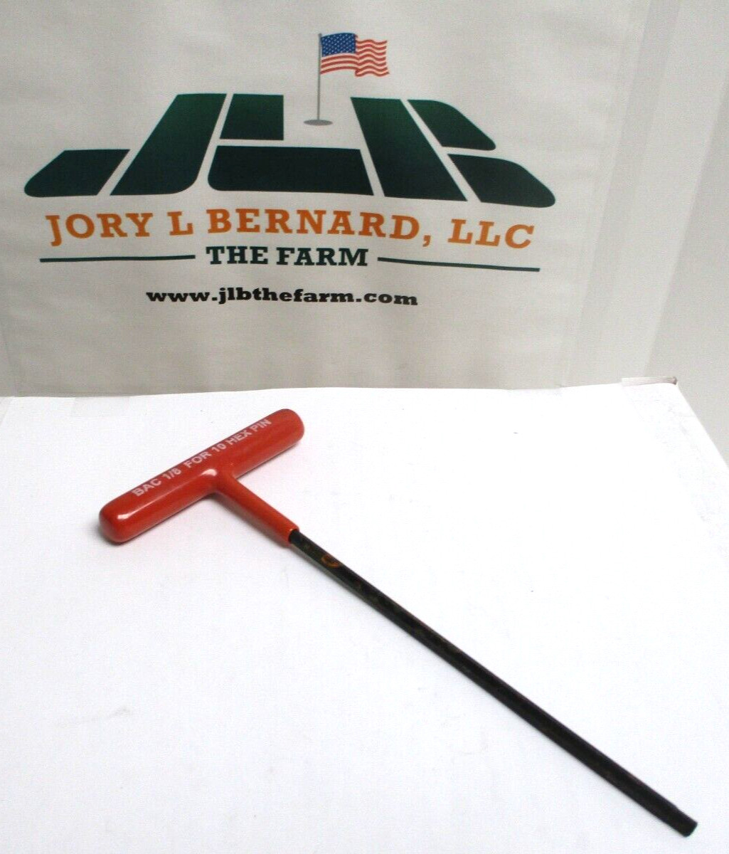 BAC , 1/8″ x 6″ , T-HANDLE ALLEN WRENCH , FOR 10 HEX PIN , LOT OF 20