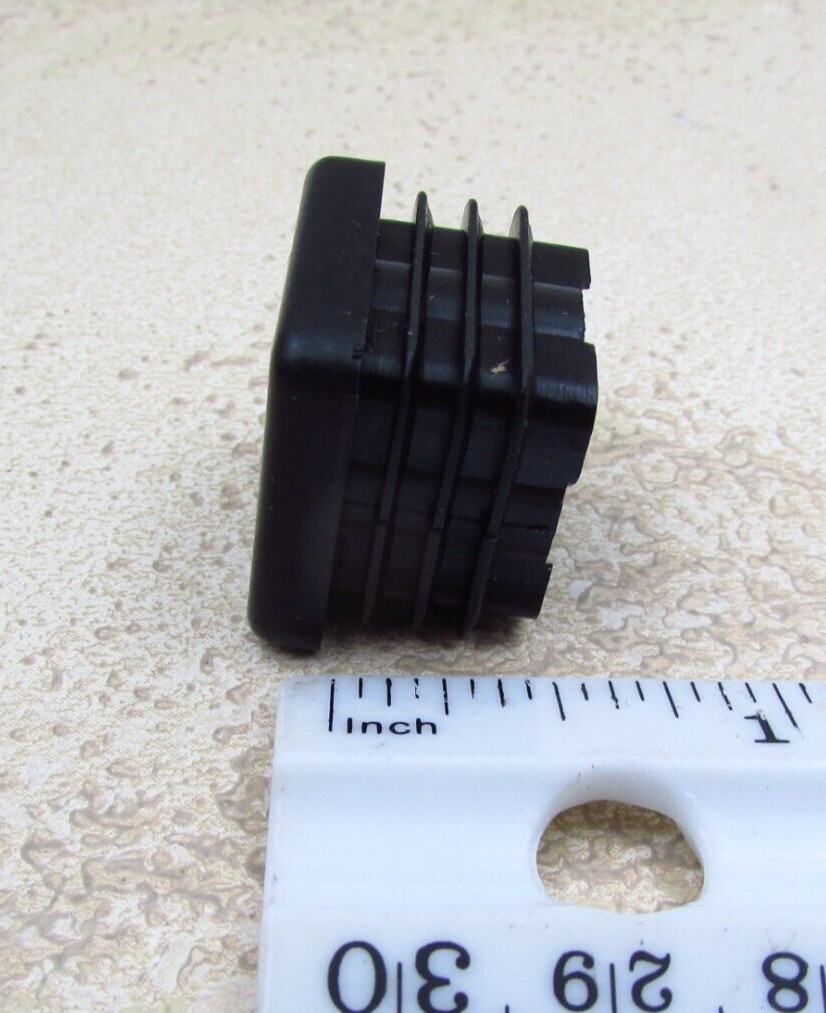 QTY 8 Black 7/8″ Inch, 16-18 Gauge Square Tube End Cap Plastic Insert Plugs