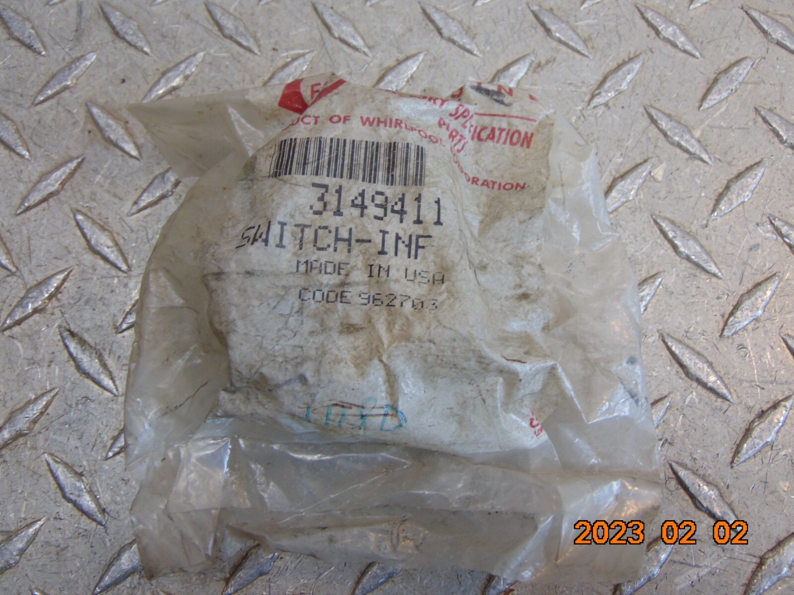 FSP by WHIRLPOOL 3149411 INFINITE CONTROL SWITCH