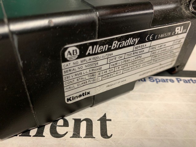 Allen Bradley Servo Motor – MPL-A1520U-VJ72AA w/Warranty